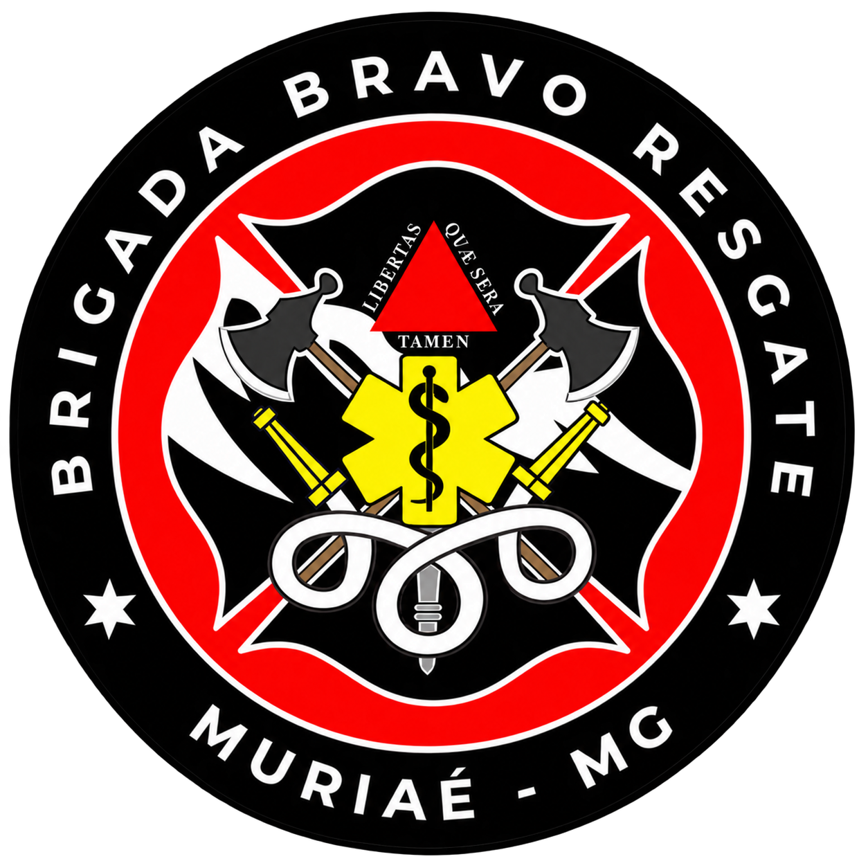 Emblema da Brigada Bravo Resgate